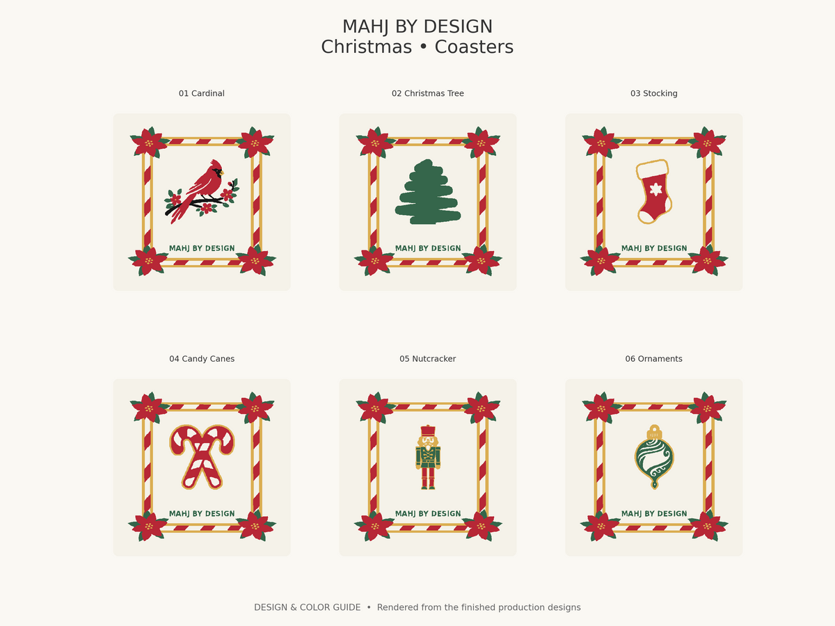 Christmas Coasters all designs