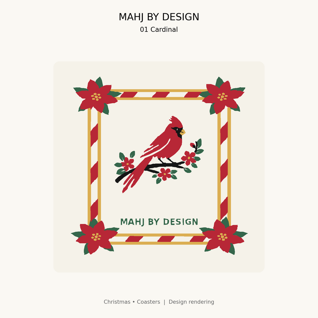 Christmas Coasters design 1