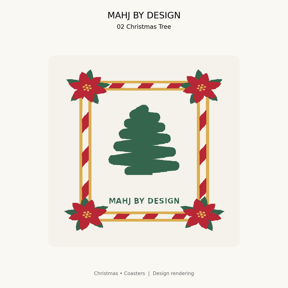 Christmas Coasters design 2