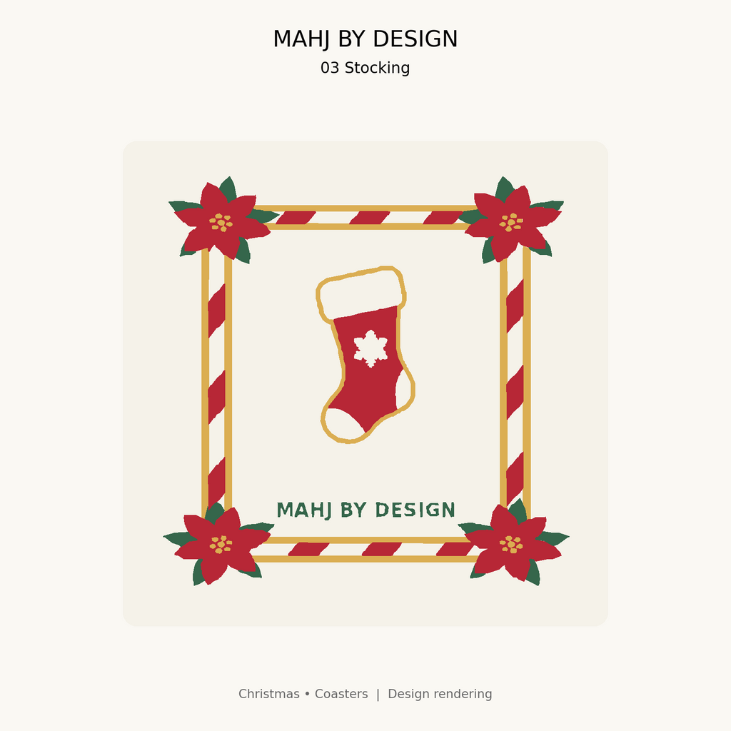 Christmas Coasters design 3