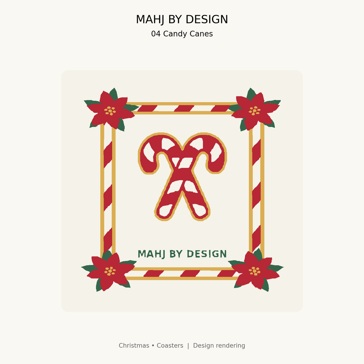 Christmas Coasters design 4