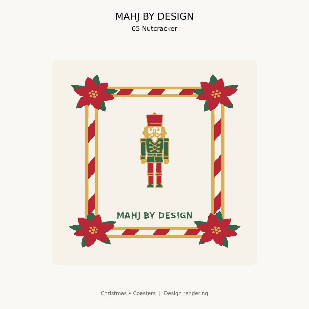Christmas Coasters design 5