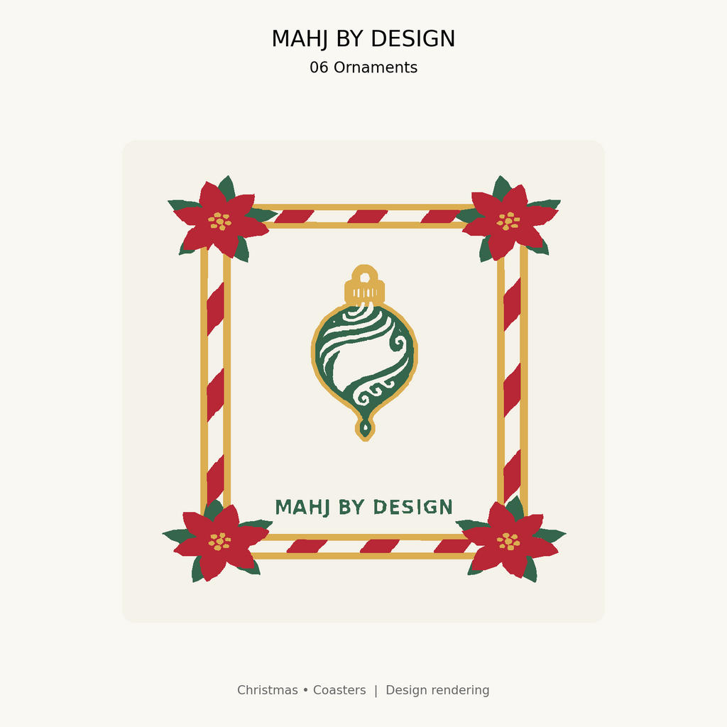Christmas Coasters design 6
