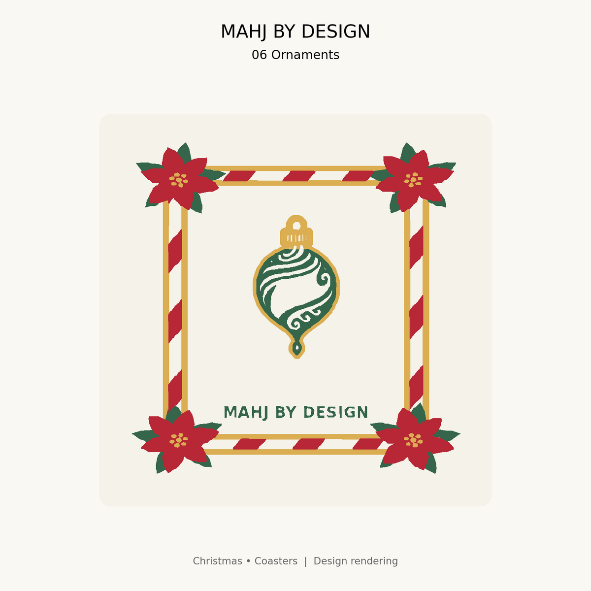 Christmas Coasters design 6