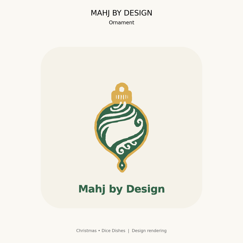 Christmas Dice Dishes design 5