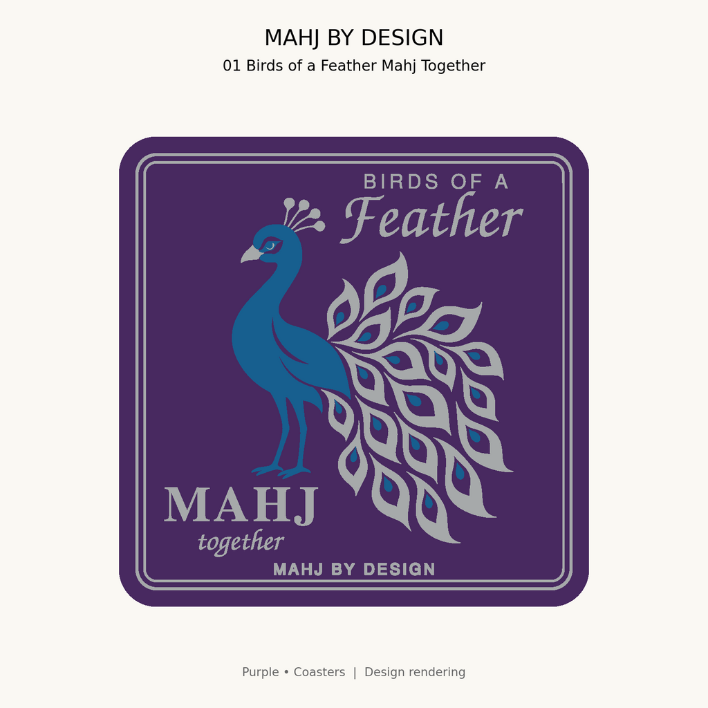 Purple Coasters design 1