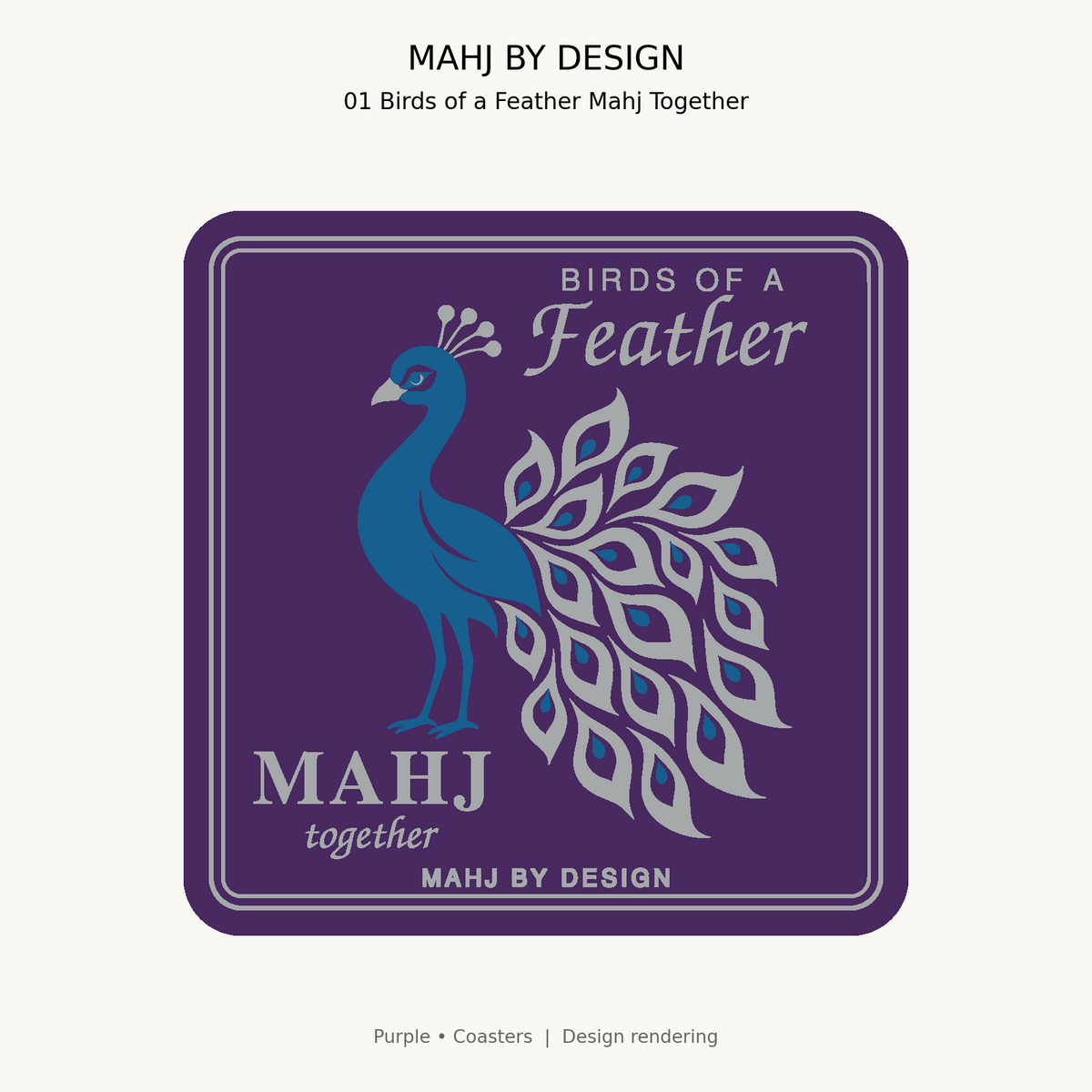 Purple Coasters design 1