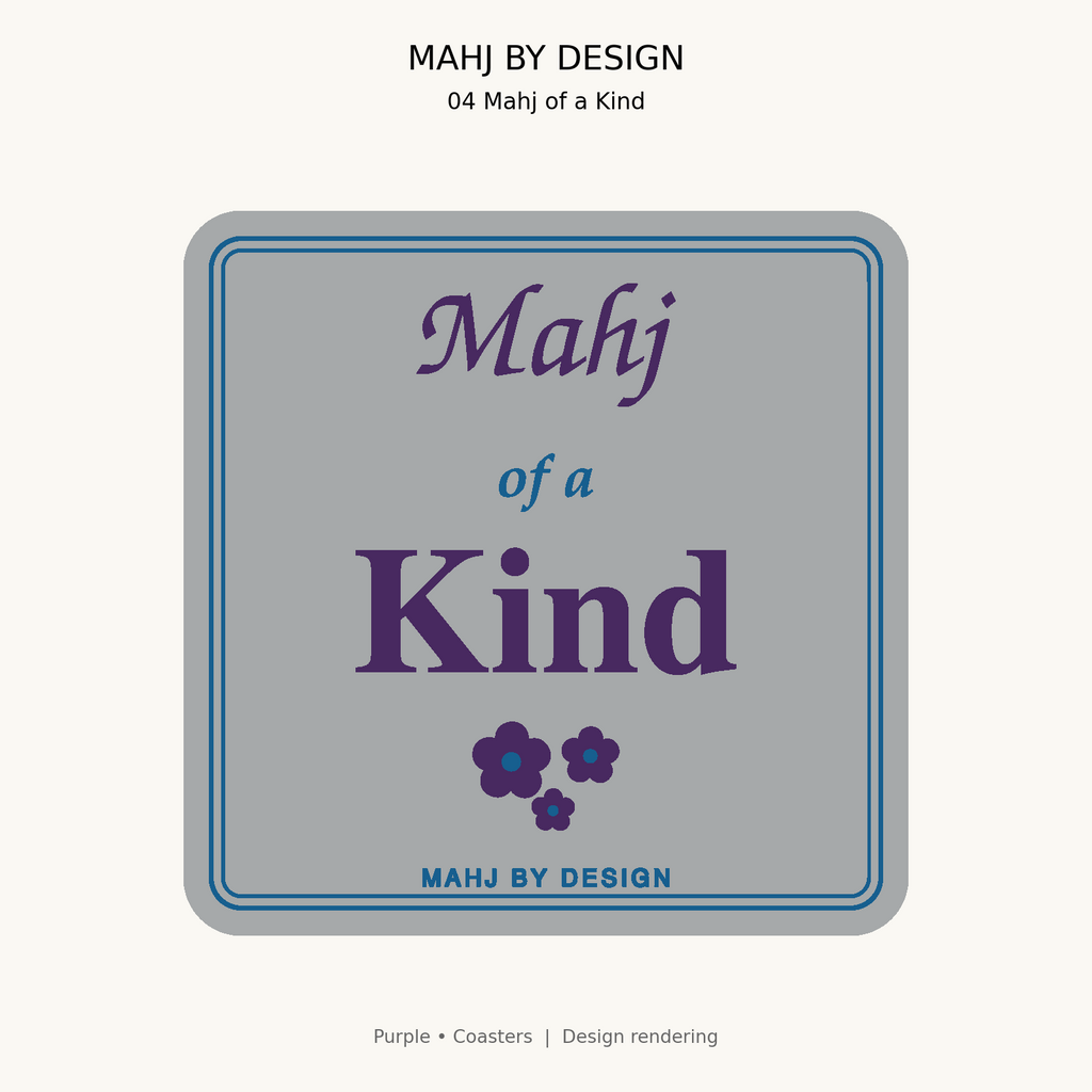 Purple Coasters design 4