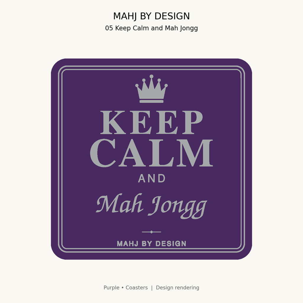 Purple Coasters design 5