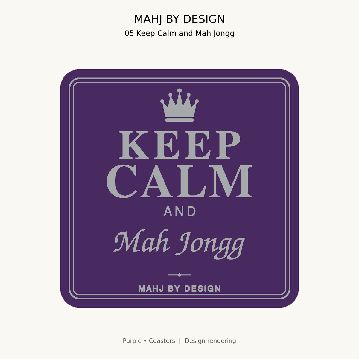 Purple Coasters design 5
