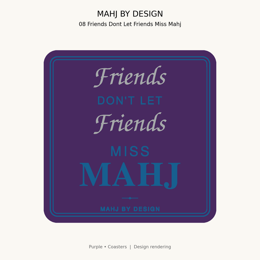 Purple Coasters design 8