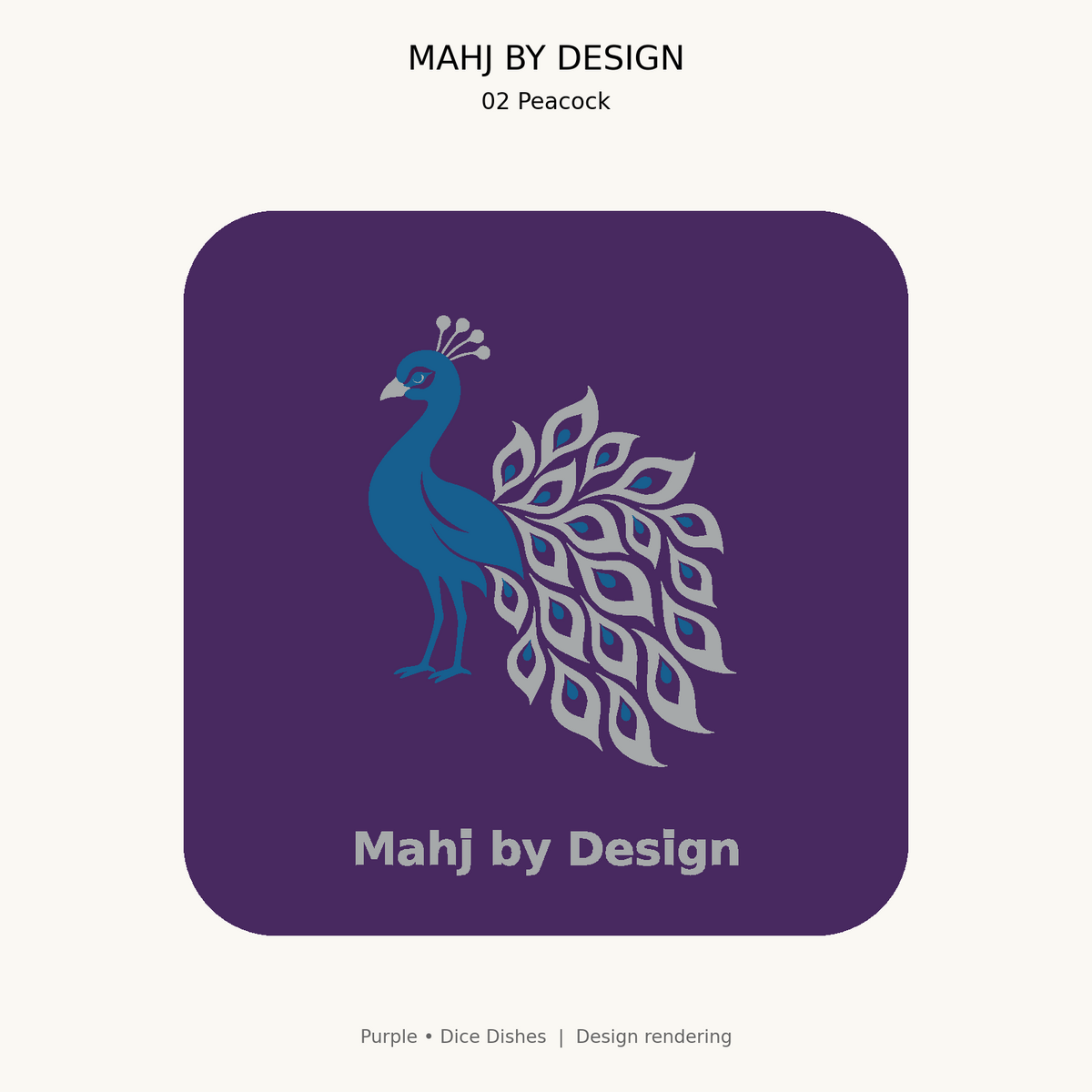 Purple Dice Dishes design 1