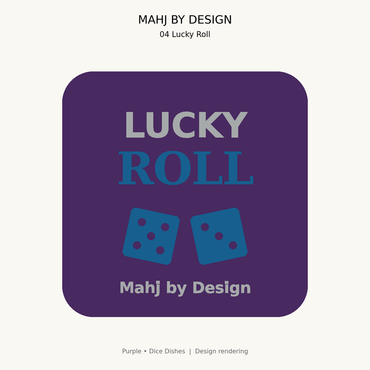 Purple Dice Dishes design 3