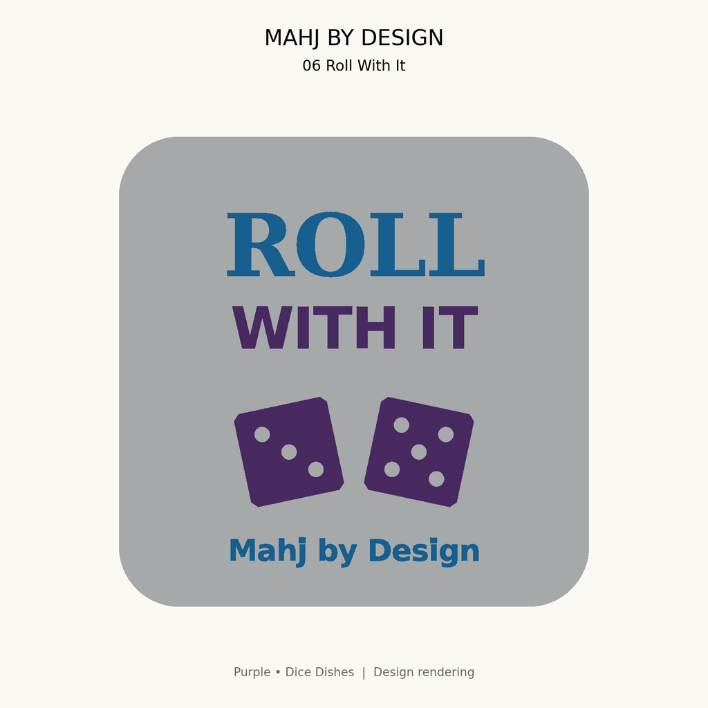 Purple Dice Dishes design 6