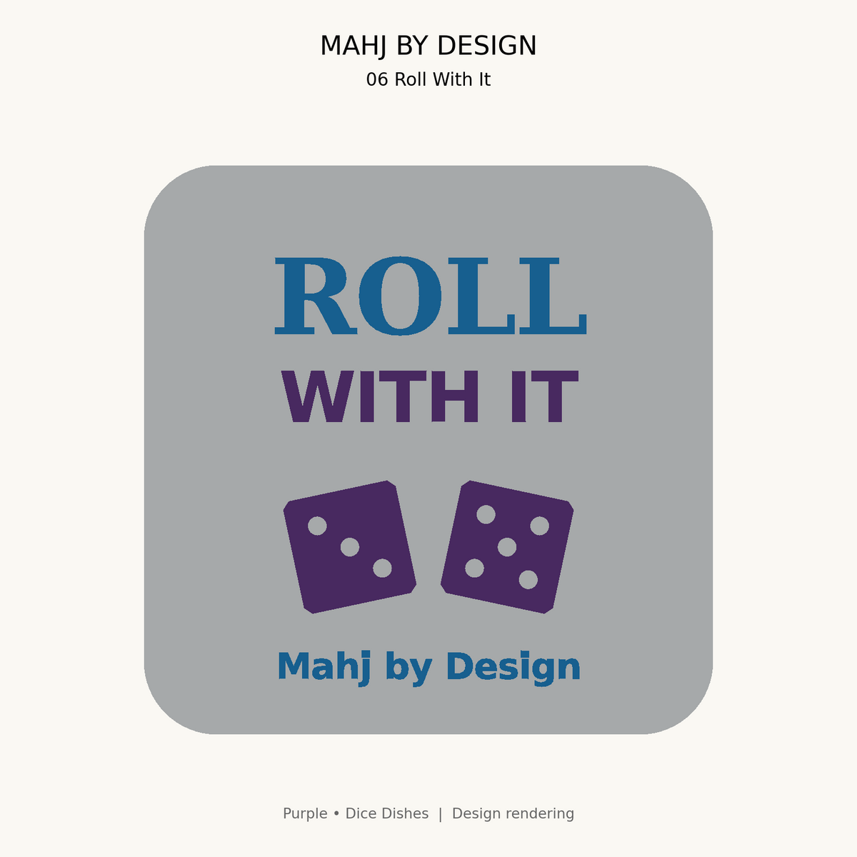Purple Dice Dishes design 6